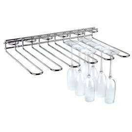 glass hanger chromed suitable for 6 rows of drinking glasses  L 450 mm  B 320 mm  H 60 mm product photo