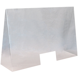 Hygienic protection | Spitting protection acrylic with opening window size 1000 x 650 mm L 1000 mm x 280 mm H 650 mm product photo