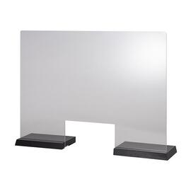 hygiene protection wall TILE acrylic wenge with opening L 750 mm H 570 mm product photo