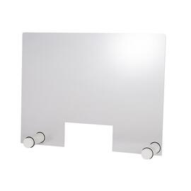 hygiene protection wall ROUND WHITE acrylic with opening L 750 mm H 570 mm product photo