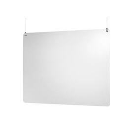 hygienic protection shield ceiling mounted acrylic | window size 750 x 570 mm product photo