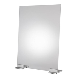 hygiene protection wall acrylic silver (foot) | window size 750 x 570 mm L 750 | 570 mm x 165 mm H 750 | 570 mm product photo