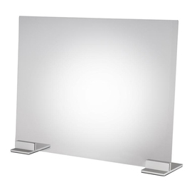 hygiene protection wall acrylic silver (foot) | window size 750 x 570 mm L 750 | 570 mm x 165 mm H 750 | 570 mm product photo  S