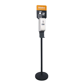 disinfection stand with sensor suitable for 1 liter of disinfectant black | information board product photo