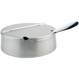Sugar cane, incl. Spoon, stainless steel matted, round, with hinged lid, approx. Ø 14 cm, H 5,5 cm product photo  S