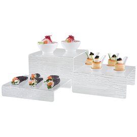 step display stand plastic | 3 shelves with set of 3 | 200 mm product photo