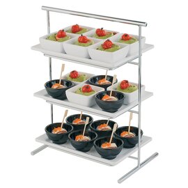 serving rack L-PURE white | 3 shelves product photo