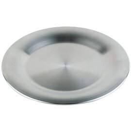 Placemat, stainless steel matted, soft harmonious shape, round, rim rolled, approx. Ø 31 cm product photo