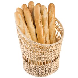 baguette basket plastic natural-coloured  Ø 350 mm  H 420 mm product photo