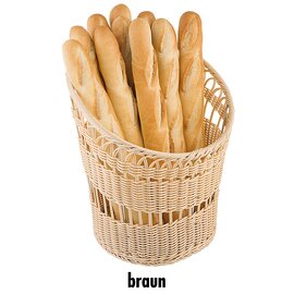 baguette basket plastic brown  Ø 350 mm  H 420 mm product photo