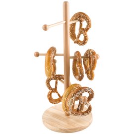 pretzel stand|sausage stand wood | 6 branches  Ø 280 mm  H 500 mm product photo  S