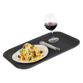 serving tray NOSLIDE non-slip GFK black | 530 mm x 365 mm product photo  S