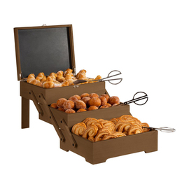 buffet box SEWING BASKET oak wood dark GN 1/2 3-stage product photo  S