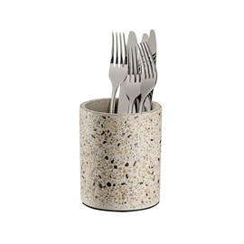 cutlery container TERRAZZO | concrete Ø 110 mm H 135 mm product photo  S