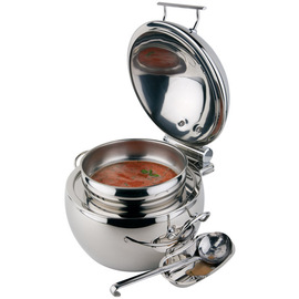 round soup kettle GLOBE hinged lid 10 ltr  &Oslash; 480 mm  H 320 mm product photo  S