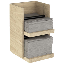 napkin holder VALO | oak wood | suitable for 100 napkins fold 1/4 product photo  S