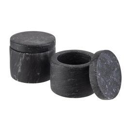 spice jar | butter pot MARVELLO | marble | 2 jars | 2 lids product photo