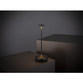 rechargeable table lamp NISSRIN black H 250 mm product photo  S