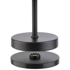 rechargeable table lamp MERLE MICRO black H 200 mm product photo  S