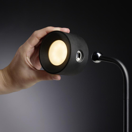 luminous head VALUMO black Ø 75 mm product photo  S