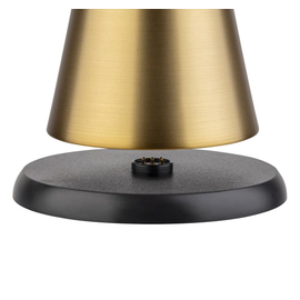 rechargeable table lamp CONE MINI golden coloured H 115 mm product photo  S