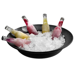 bowl FROSTFIRE aluminium black | silver | 5.6 l Ø 450 mm H 100 mm product photo  S