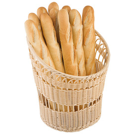 baguette basket plastic natural-coloured  Ø 350 mm  H 420 mm product photo