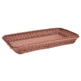 GN basket GN 1/1 plastic brown 530 mm  x 325 mm  H 65 mm product photo