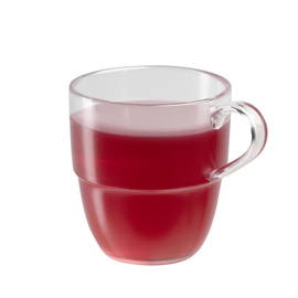 cup TEATIME 250 ml tritan transparent mat | reusable product photo  S