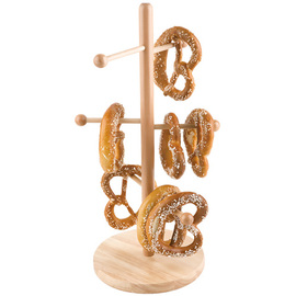 pretzel stand|sausage stand wood | 6 branches Ø 280 mm H 500 mm product photo S