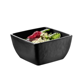 bowl SLATE melamine black 400 ml | 125 mm x 125 mm H 65 mm product photo  S