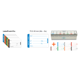 label starter kit LabelFresh-PRO stainless steel dispenser product photo