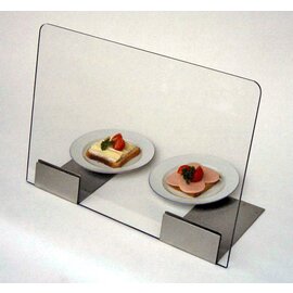 sneeze guard acrylic 2 glass holders window size 500 x 350 mm product photo