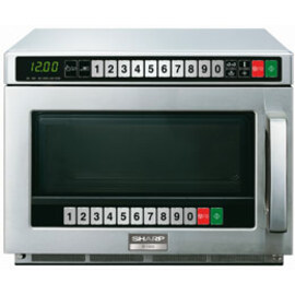 Professional microwave oven R 1500AT with electronic twin touch operation and LCD display cooking volume 21 ltr