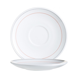 saucer RESTAURANT VALERIE | tempered glass | narrow colour rim Ø 140 mm product photo