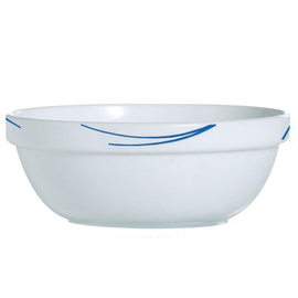 stacking bowl TORONTO NAVY 270 ml tempered glass with relief  Ø 120 mm  H 47 mm product photo