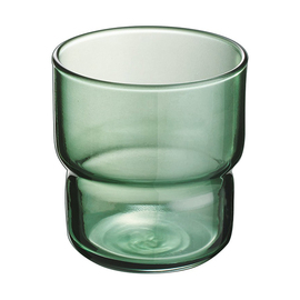 stacking cup 22 cl LOG Dark Green glass Ø 73 mm H 79 mm product photo