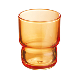 stacking cup 16 cl LOG Orange glass Ø 63 mm H 80 mm product photo