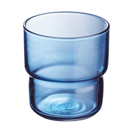 stacking cup 22 cl LOG Blue Jean glass Ø 73 mm H 79 mm product photo