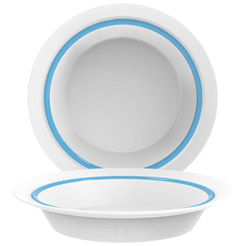 plate deep AUTONOMY Blue tempered glass Ø 230 mm product photo