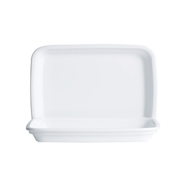 rectangular plate RESTAURANT UNI MARIENBURG | tempered glass white | rectangular 272 mm  x 189 mm product photo