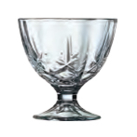 sundae bowl Maldives 300 ml glass with relief  Ø 104 mm  H 104 mm product photo