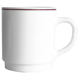 mug RESTAURANT BORDEAUX 29 cl tempered glass narrow colour rim  H 89 mm product photo