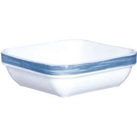 stacking bowl 220 ml BRUSH BLUE JEAN tempered glass L 115 mm W 115 mm H 36 mm product photo
