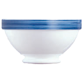 soup bowl RESTAURANT BRUSH BLUE JEAN 510 ml tempered glass colored rim  Ø 132 mm  H 74 mm product photo
