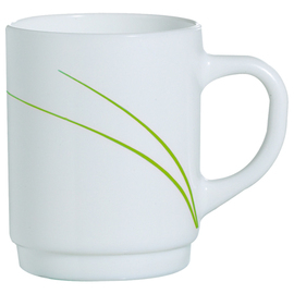 Clearance | mug TORONTO EDEN 25 cl tempered glass line decor  H 89 mm product photo