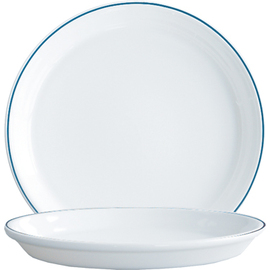 plate RESTAURANT DELFT | tempered glass blue white | double edge line  Ø 225 mm product photo