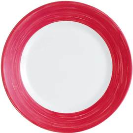 soup plate deep Ø 225 mm BRUSH CHERRY tempered glass product photo