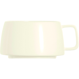 cup FJORDS with handle 350 ml porcelain cream white  H 62 mm product photo
