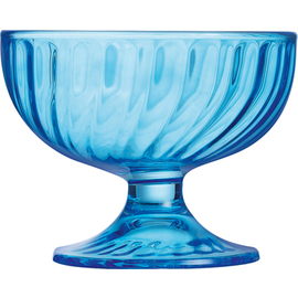 sundae bowl SORBET COLOR STUDIO 210 ml glass blue with relief  Ø 100 mm  H 78 mm product photo